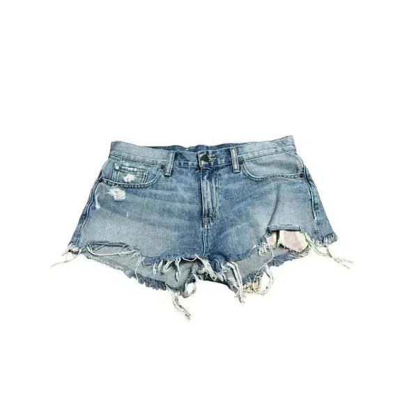 Denim & Supply Ralph Lauren Boyfriend Cutoff Distress Denim Shorts Size 27 - Picture 2 of 10